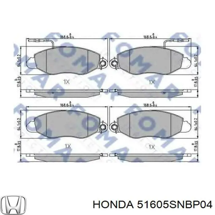 Амортизатор передний правый 51605SNBP04 Honda