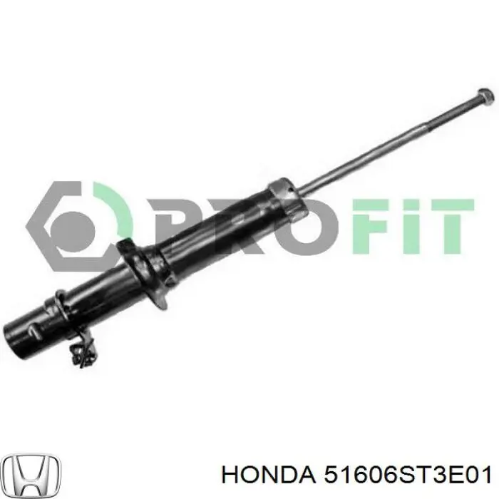 Amortiguador delantero izquierdo 51606ST3E01 Honda