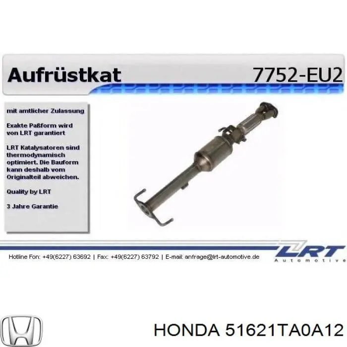 Амортизатор передней подвески левой Honda 51621TA0A12 цена, от 114.75 USD