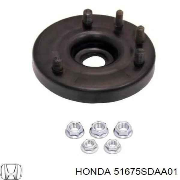 Soporte amortiguador delantero 51675SDAA01 Honda/Acura