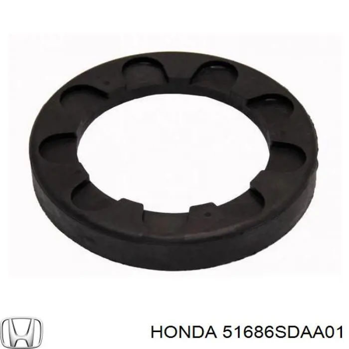 Проставка (резиновое кольцо) пружины передней нижняя на Honda Accord VII 