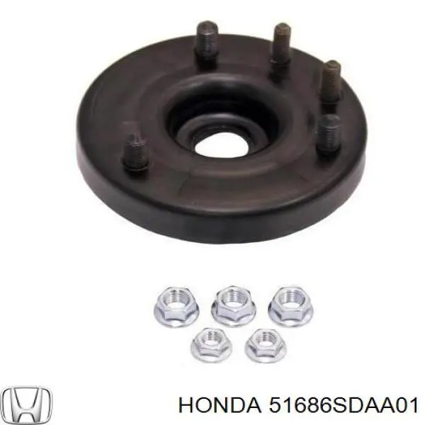 Проставка (резиновое кольцо) пружины передней нижняя Honda 51686SDAA01 цена, от 38.28 USD