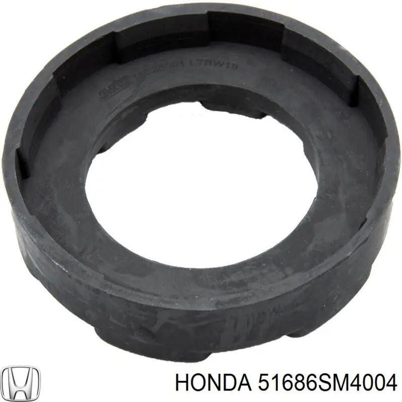 Проставка (резиновое кольцо) пружины передней верхняя Honda 51686SM4004 цена, от 58.28 USD