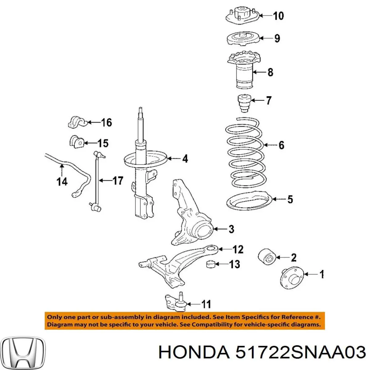 51722SNAA03 Honda 