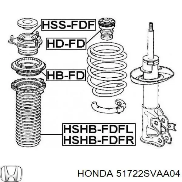 51722SVAA04 Honda буфер (отбойник амортизатора переднего)
