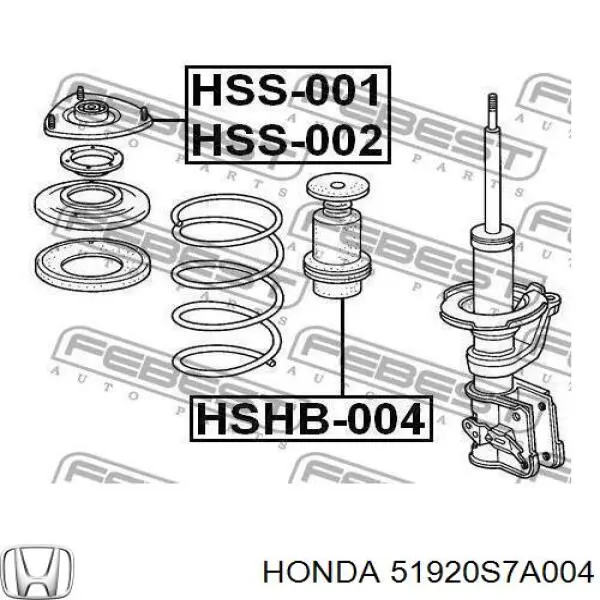Опора амортизатора переднего правого Honda 51920S7A004