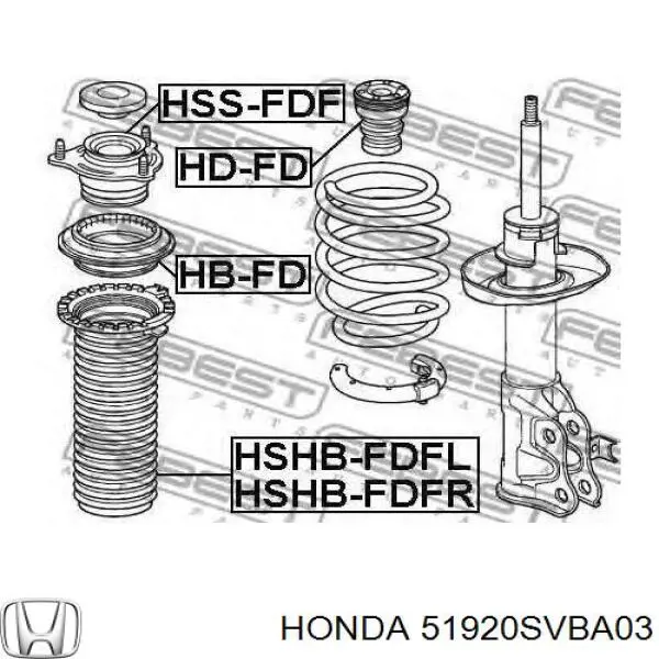 51920SVBA03 Honda Подушка амортизатора переднего