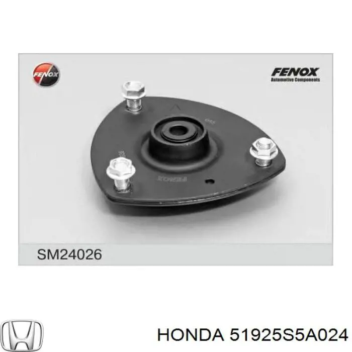 Опора амортизатора переднего левого Honda 51925S5A024 цена, от 23.55 USD