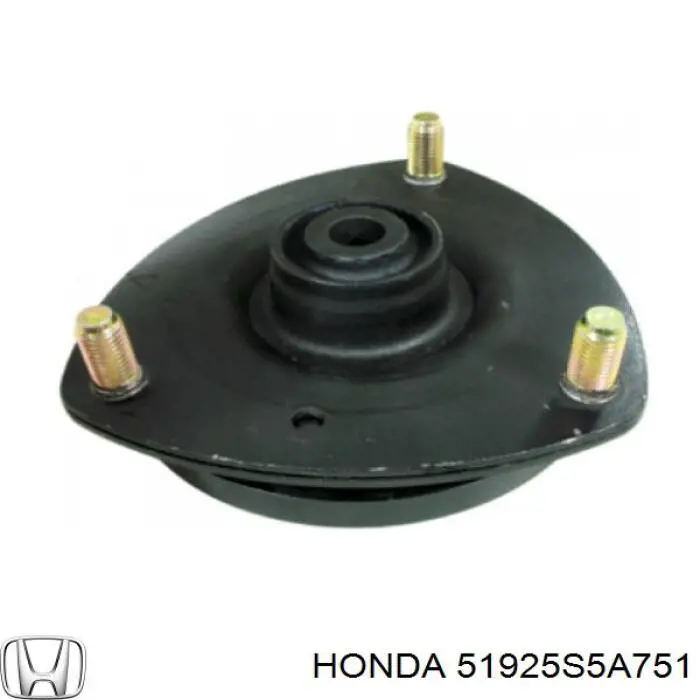 Soporte amortiguador delantero izquierdo 51925S5A751 Honda/Acura