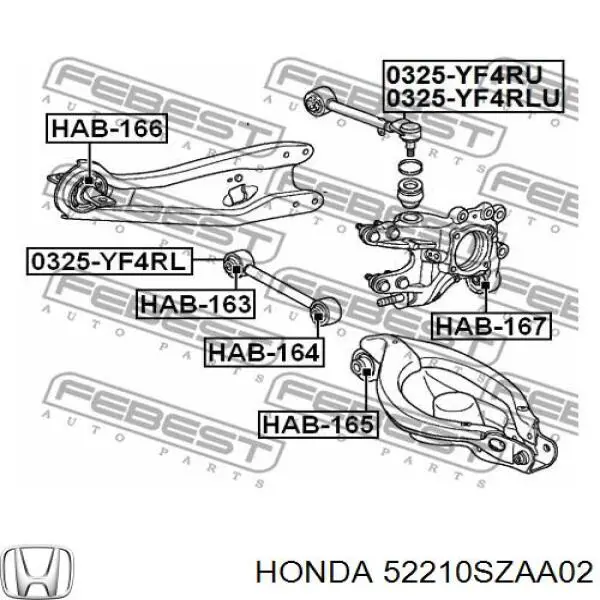 Цапфа поворотная правая Honda 52210SZAA02 цена, от 79.01 USD