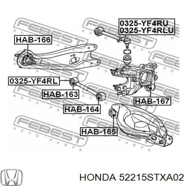Купить 52215STXA02 Honda Цапфа (поворотный кулак) задний левый