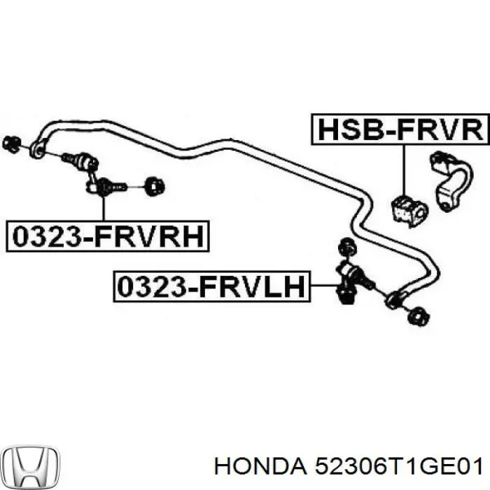 52306T1GE01 Honda bucha de estabilizador traseiro