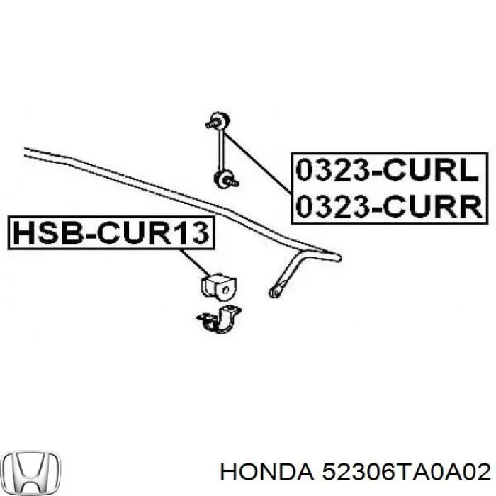Купить 52306TA0A02 Honda Втулка заднего стабилизатора