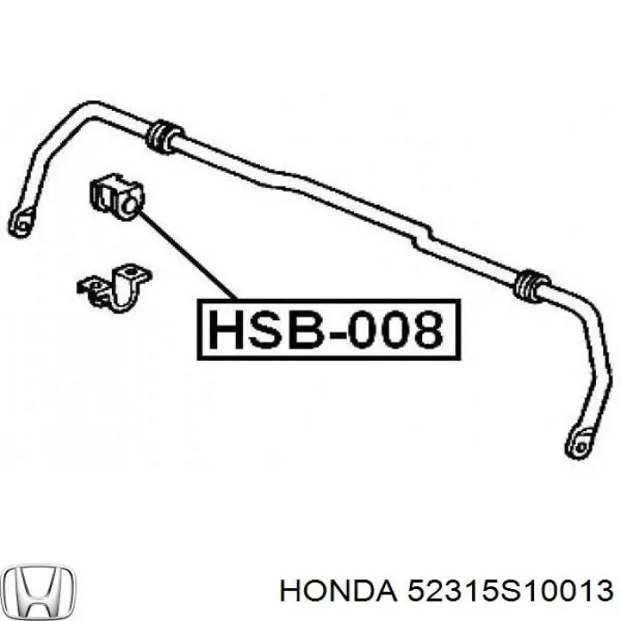 Резинка заднего стабилизатора Honda 52315S10013 цена, от 1.24 USD