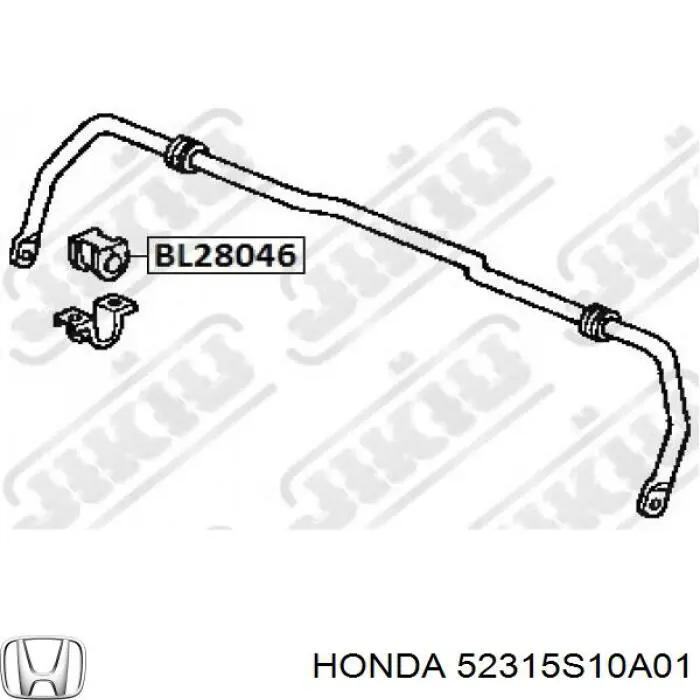 Купить 52315S10A01 Honda Втулка заднего стабилизатора