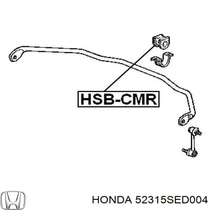 Резинка заднего стабилизатора Honda 52315SED004 цена, от 6.16 USD