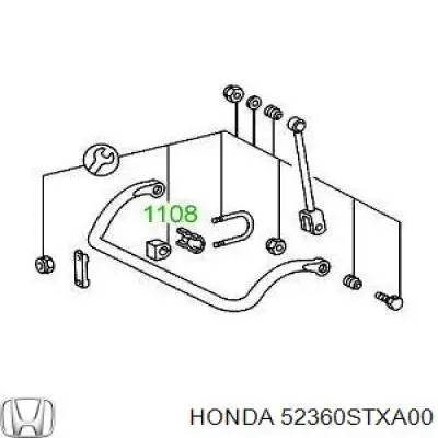 52360STXA00 Honda Рычаг задней подвески нижний, левый