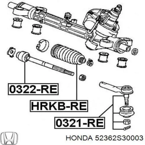52362S30003 Honda пыльник рулевого наконечника