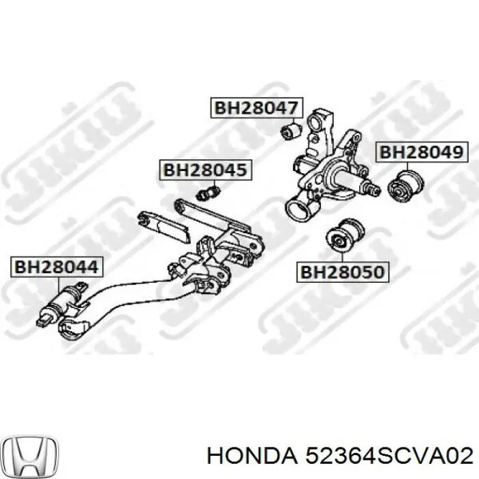 Полиуретановый сайлентблок заднего нижнего рычага Honda 52364SCVA02 цена, от 7.76 USD