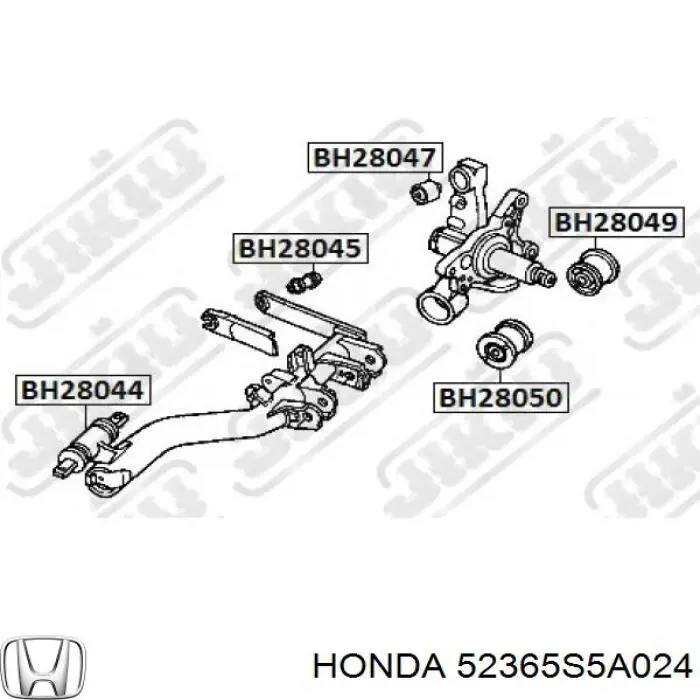 Сайлентблок цапфы задней 52365S5A024 Honda