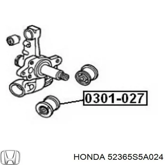 Сайлентблок заднего кулака Honda 52365S5A024 цена, от 8.87 USD