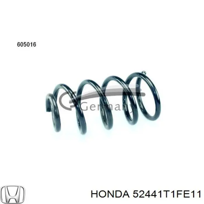 Задняя пружина 52441T1FE01 Honda