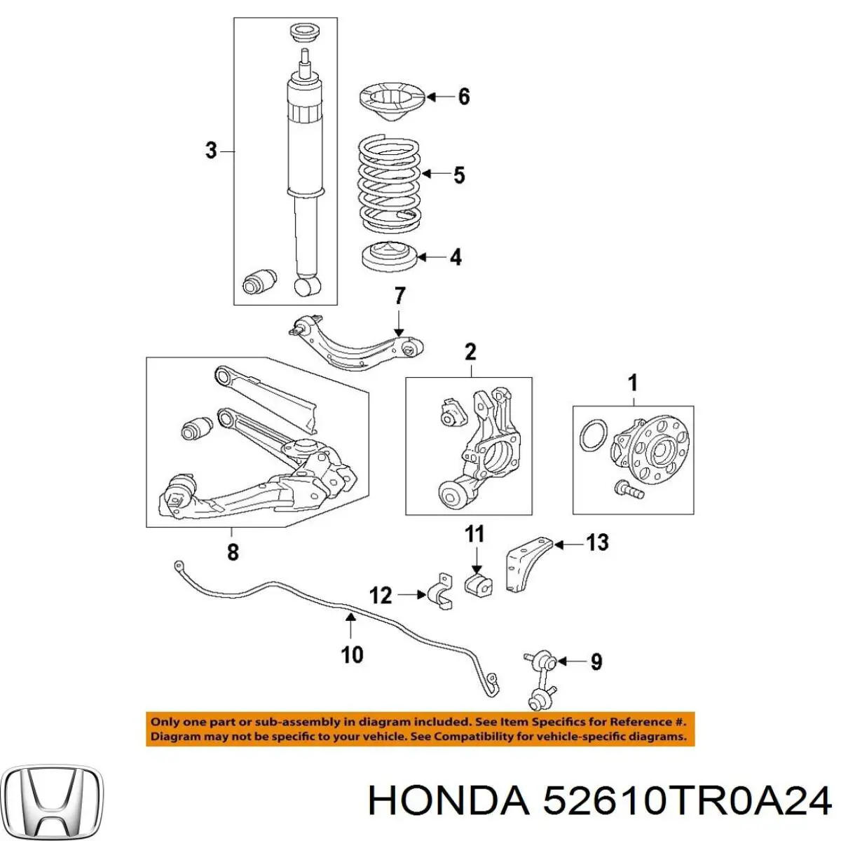  52610TR0A24 Honda