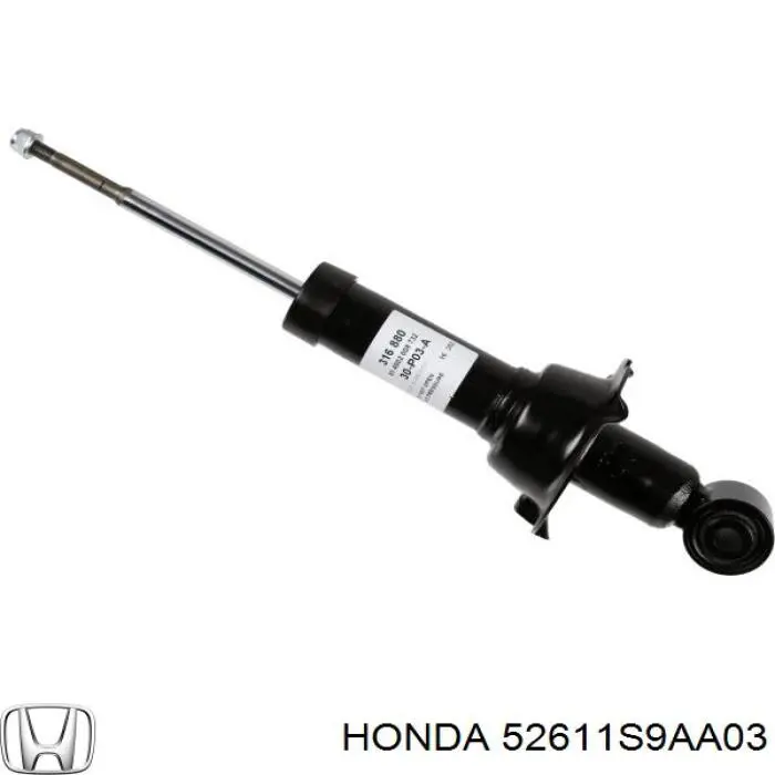 Стойка амортизатора задняя Honda 52611S9AA03 цена, от 29.80 USD