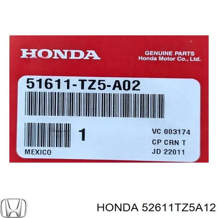 52611TZ5A12 Honda 