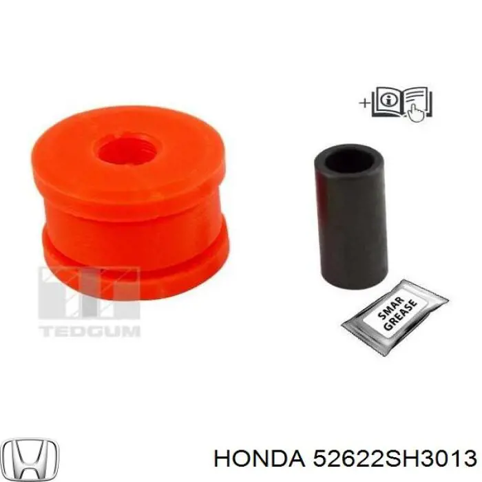 Сайлентблок амортизатора заднего Honda 52622SH3013