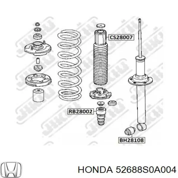 Пыльник стойки задней Honda 52688S0A004 цена, от 8.87 USD
