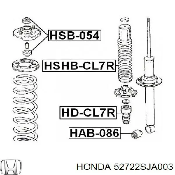 52722SJA003 Honda буфер (отбойник амортизатора заднего)