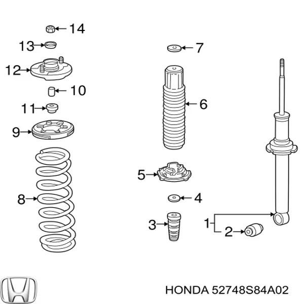  52748S84A02 Honda