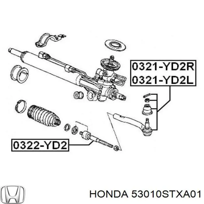 53010STXA01 Honda Тяги рулевые