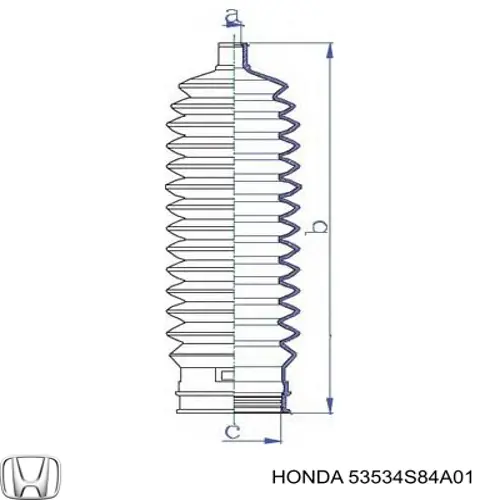 Fuelle dirección 53534S84A01 Honda