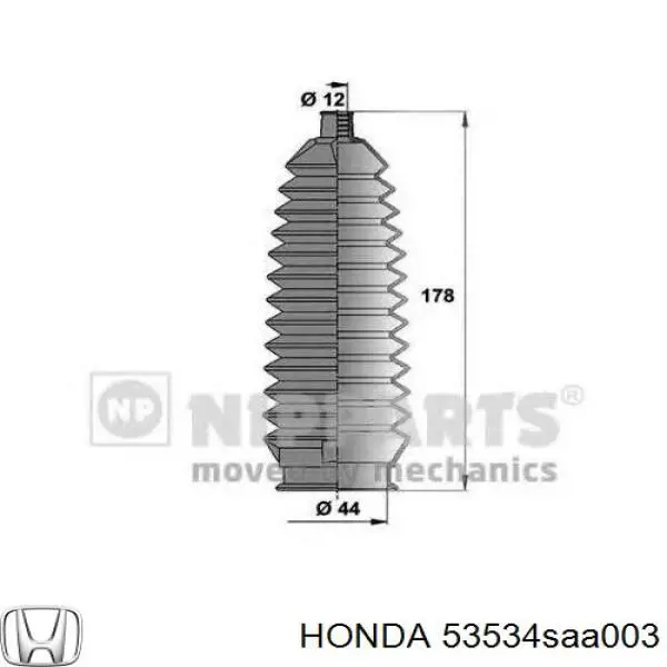 53534SAA003 Honda 