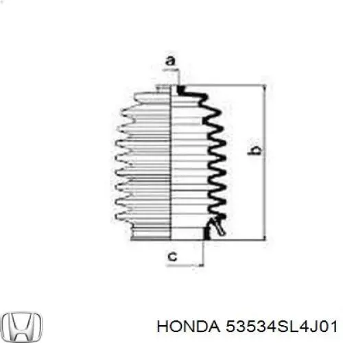 Пыльник тяги Honda 53534SL4J01 цена, от 13.06 USD