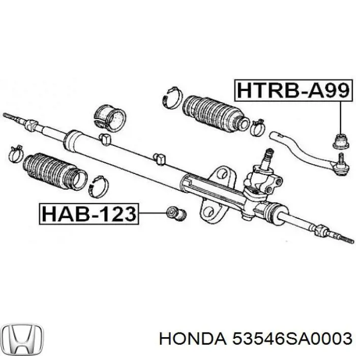 53546SA0003 Honda Пыльник рулевого наконечника