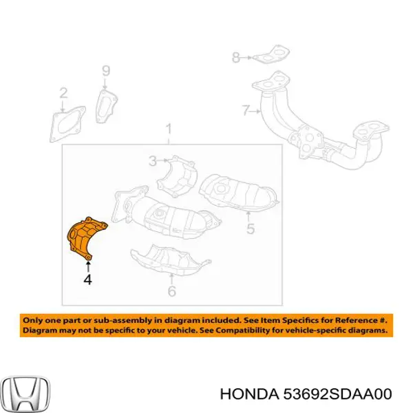 Купить 53692SDAA00 Honda 