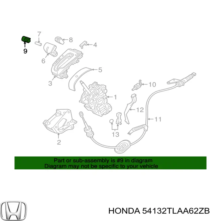 54132TLAA62ZB Honda 