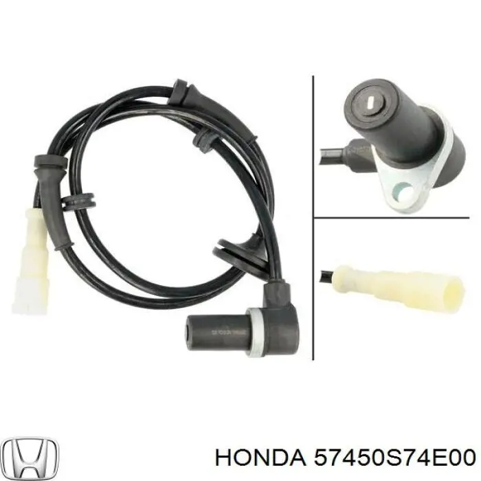 Sensor ABS delantero derecho 57450S74E00 Honda