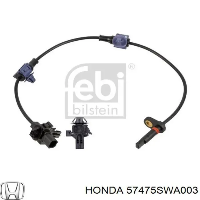 57475SWA003 Honda датчик абс (abs задний левый)