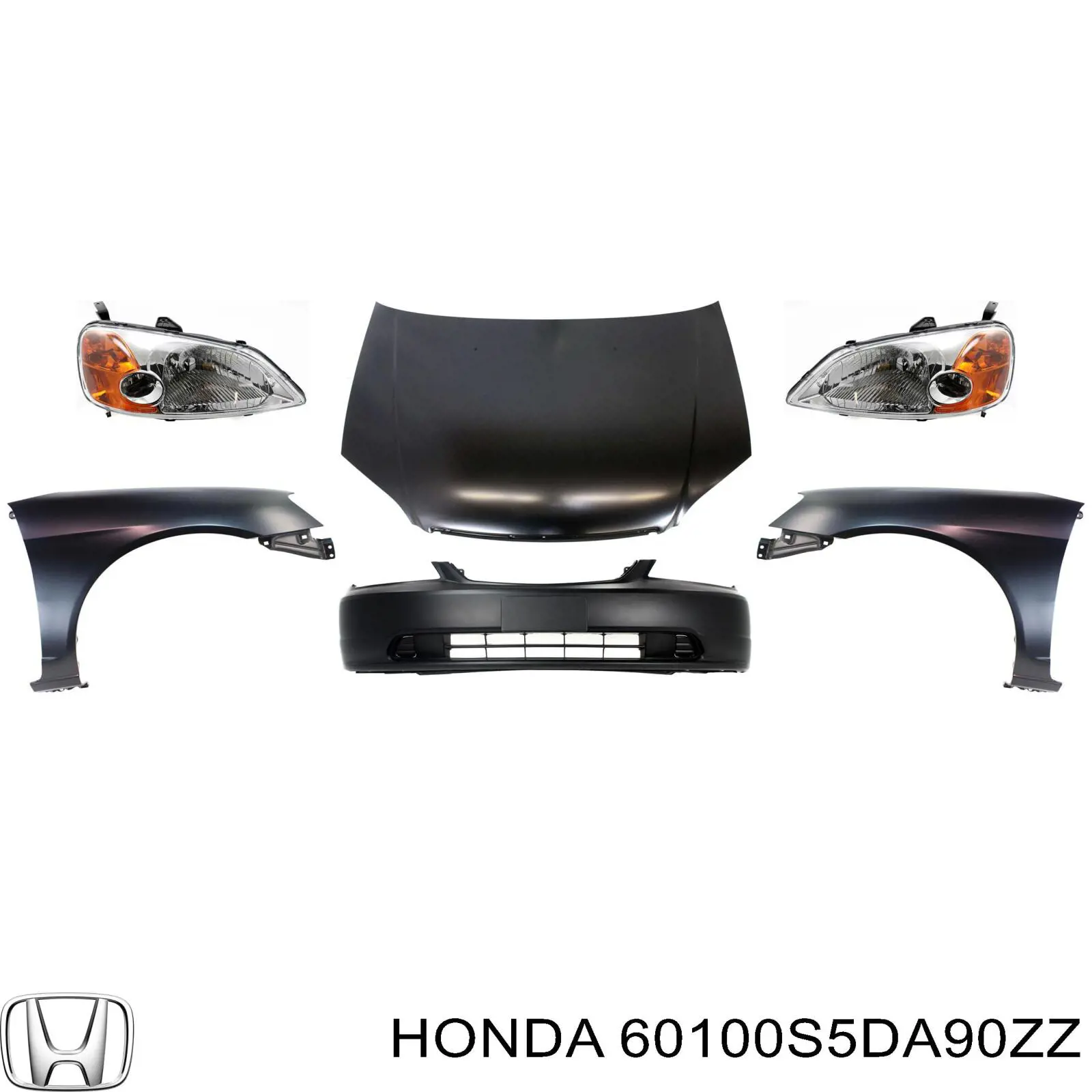 Капот 60100S5DA90ZZ Honda