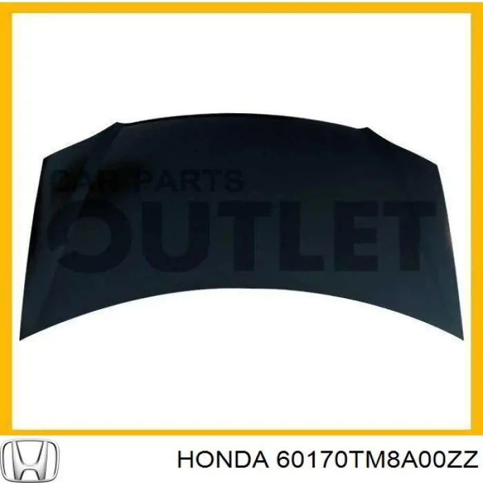 Купить 60170TM8A00ZZ Honda Завеса капота левая