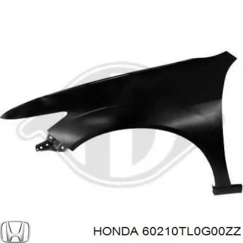 Pára-lama dianteiro direito para Honda Accord (CU)