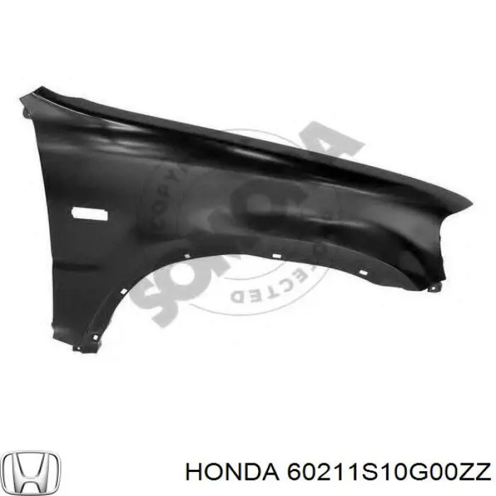 Купить 60211S10G00ZZ Honda Крыло переднее правое