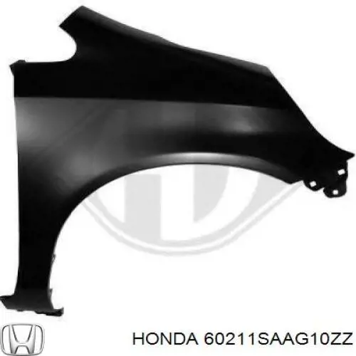 Купить 60211SAAG10ZZ Honda Крыло переднее правое