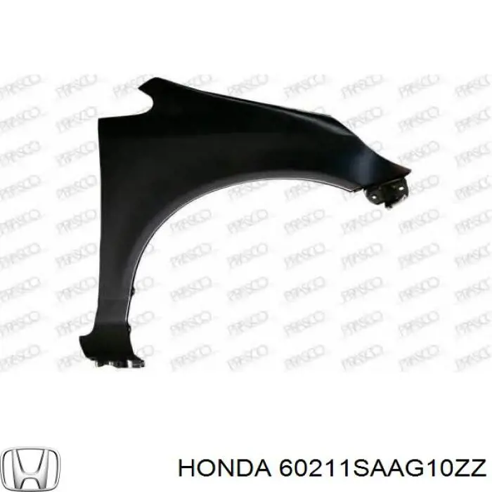 Боковая часть передняя правая Honda 60211SAAG10ZZ цена, от 49.29 USD