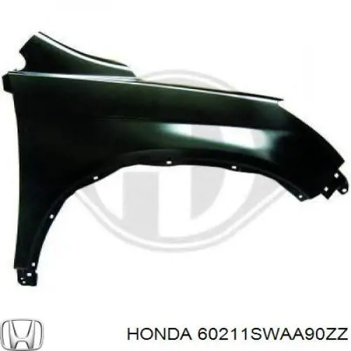 Боковая часть передняя правая Honda 60211SWAA90ZZ цена, от 45.54 USD