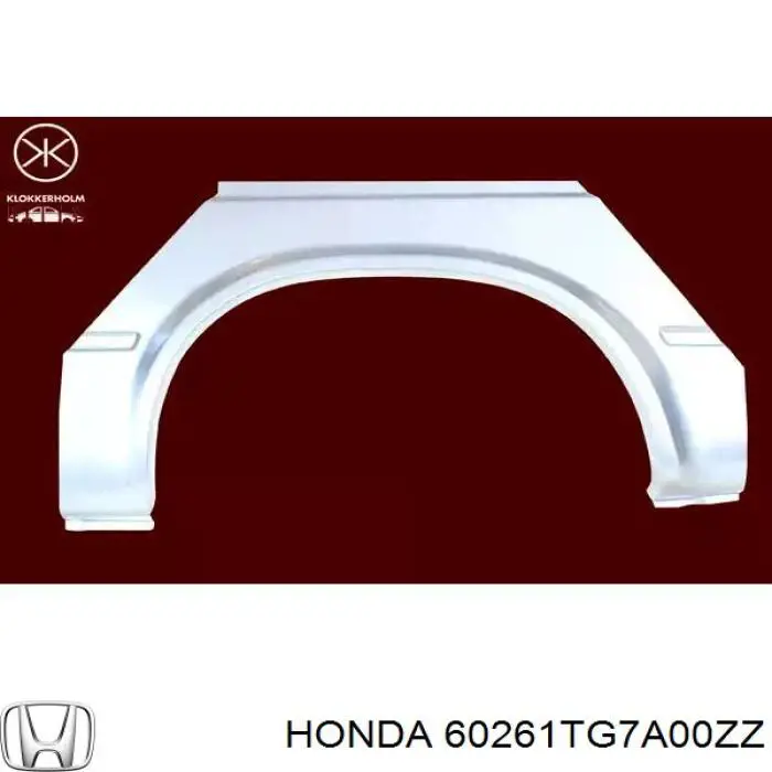 60261TG7A00ZZ Honda Переднее левое крыло